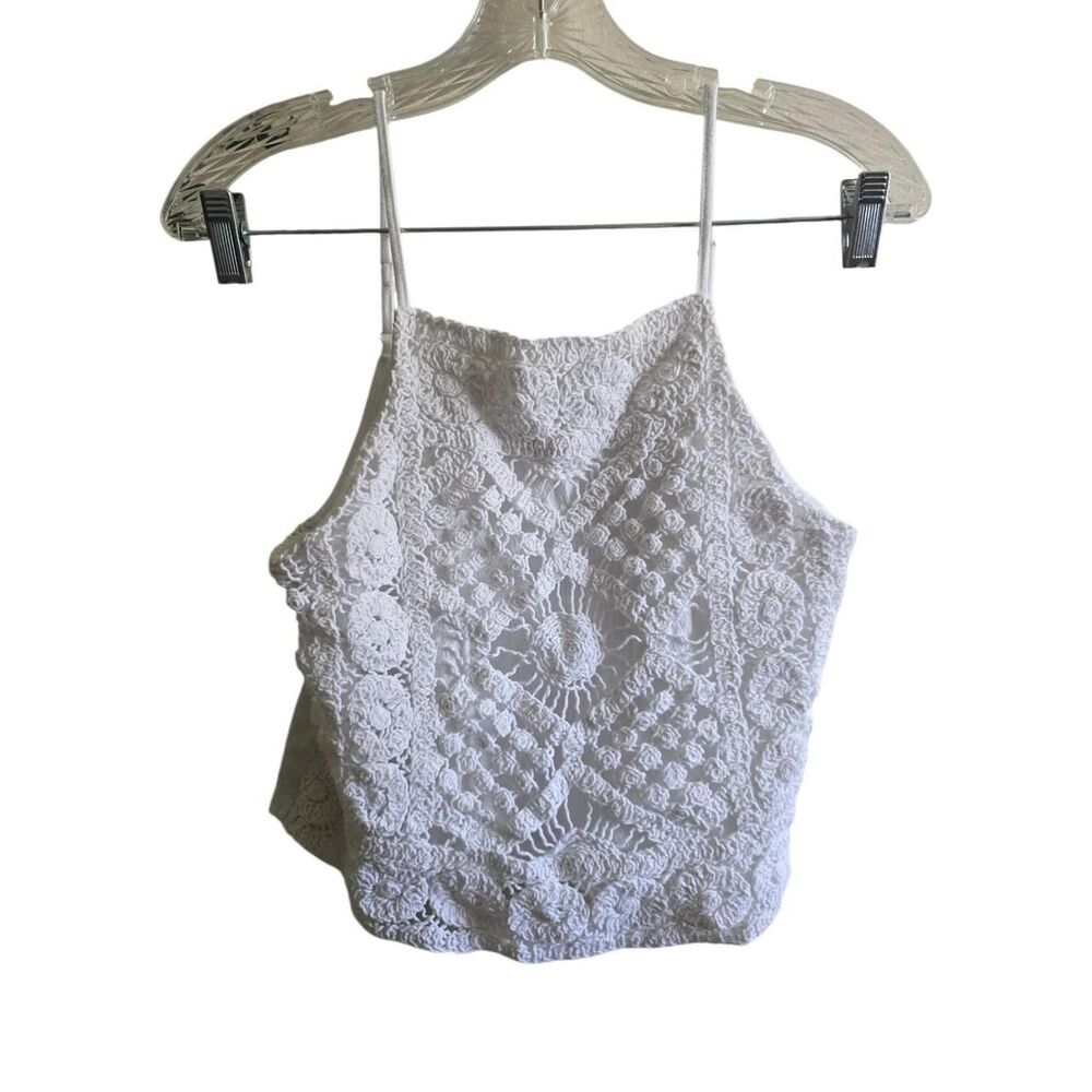 Love-on-a-hanger Women's White Crop-top